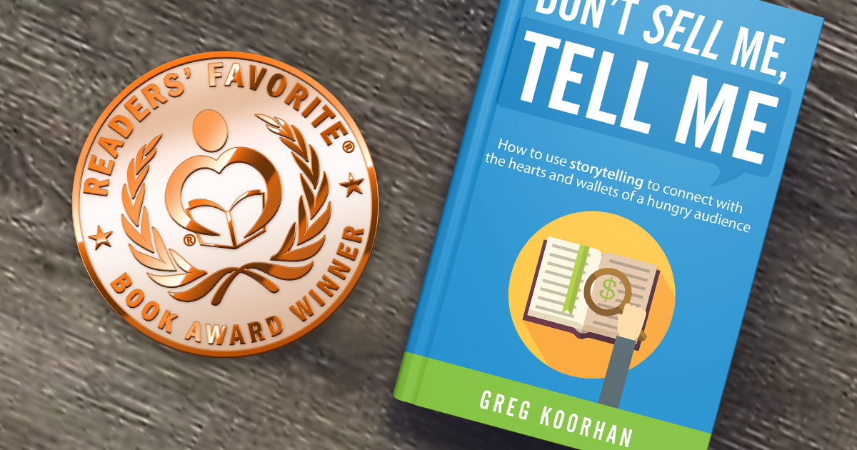 Storytelling for Business book by Greg Koorhan receives International Award